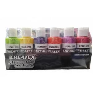 Createx Pearl Sample Set 5811 – 6 Airbrush Colors, 2 oz Bottles, New Sealed, USA